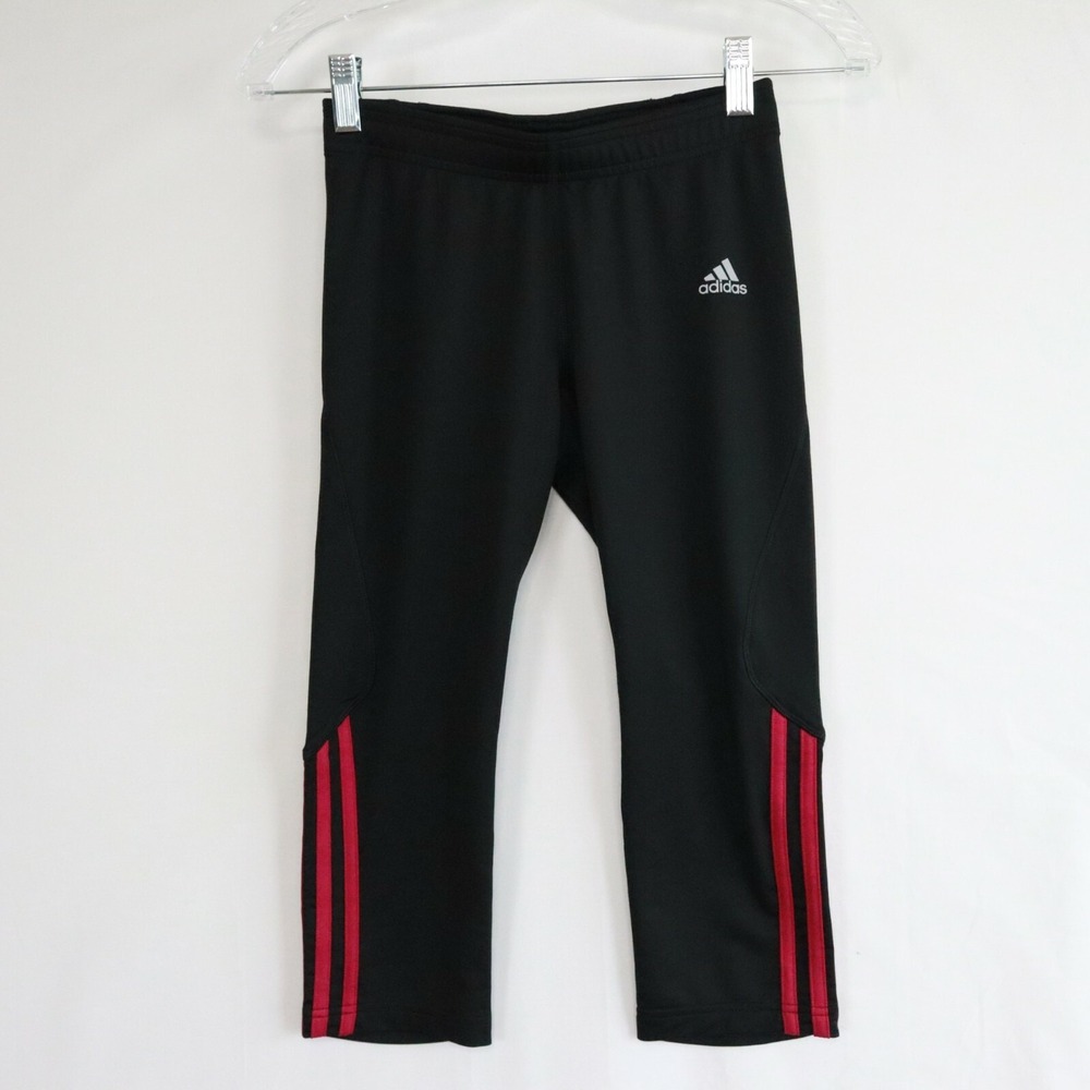 Adidas Pants Womens Small ClimaCool Clima365 Activewear Workout Yoga Black Pink‎